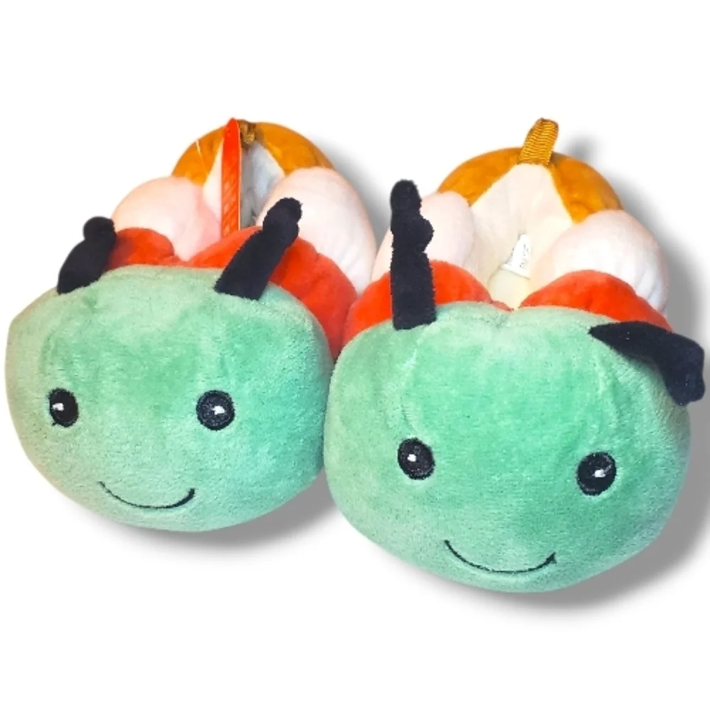 The Very Hungry Caterpillar Baby Slippers Unisex Plush Shoes SZ 5 (12-18 Months